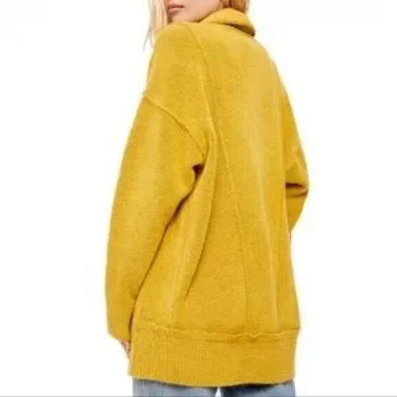 Free People Mustard Cardigan Sweater - Picture 5 of 16